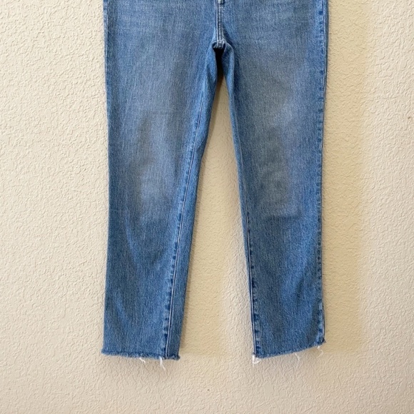 Madewell Perfect Vintage Jeans Raw Hem High Rise Classic Casual Preppy Denim 26 - Picture 7 of 13